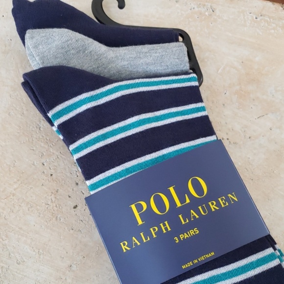 3 Prs Ralph Lauren Polo socks NWT - Picture 2 of 6